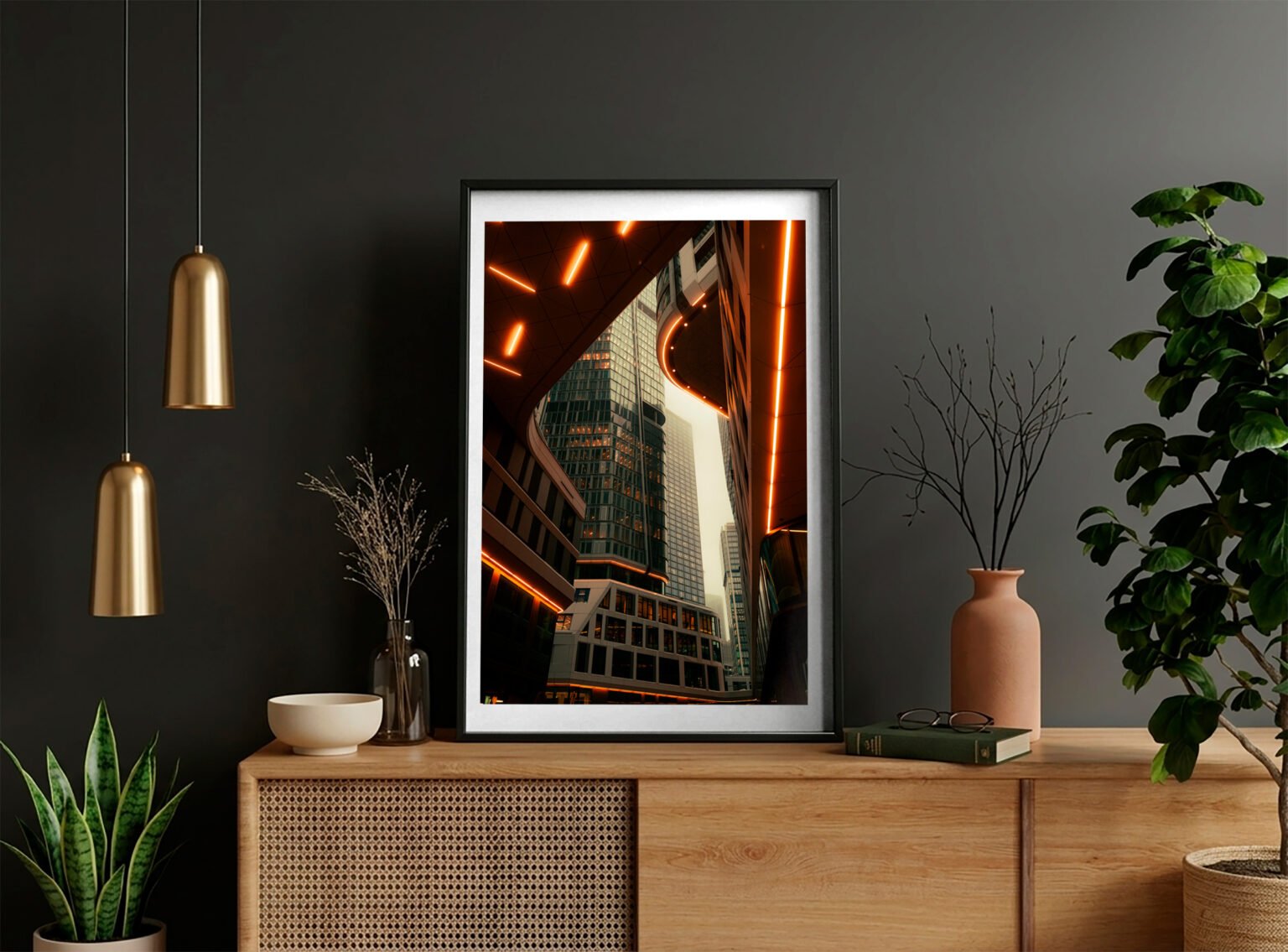 Beispielbild Four Peaks Orange Glow 1 Beispielbild Four Peaks Orange Glow 1 - FineArt Prints